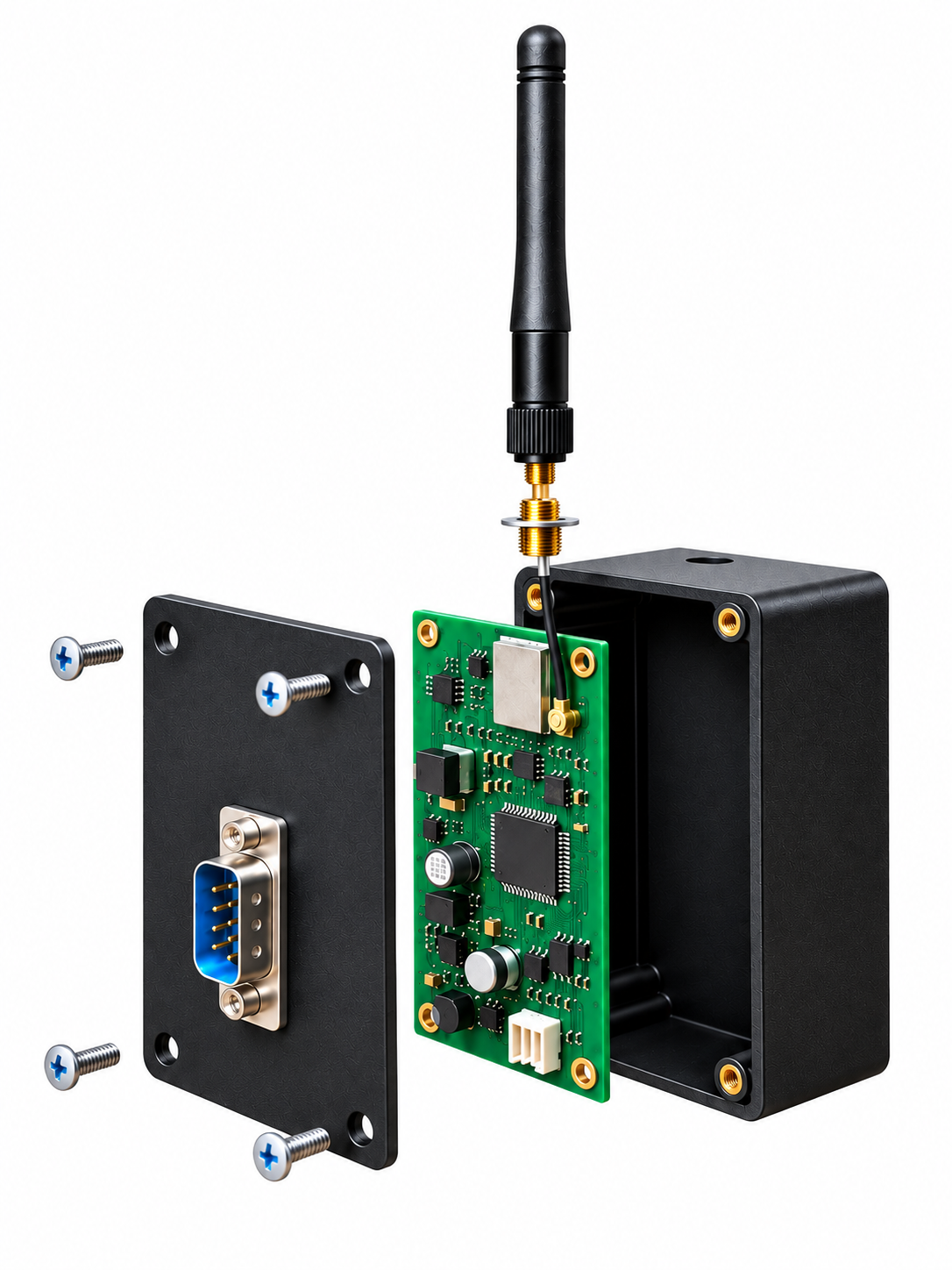 Hardware Cloud Bridge untuk integrasi MQTT, wireless, dan RS-232