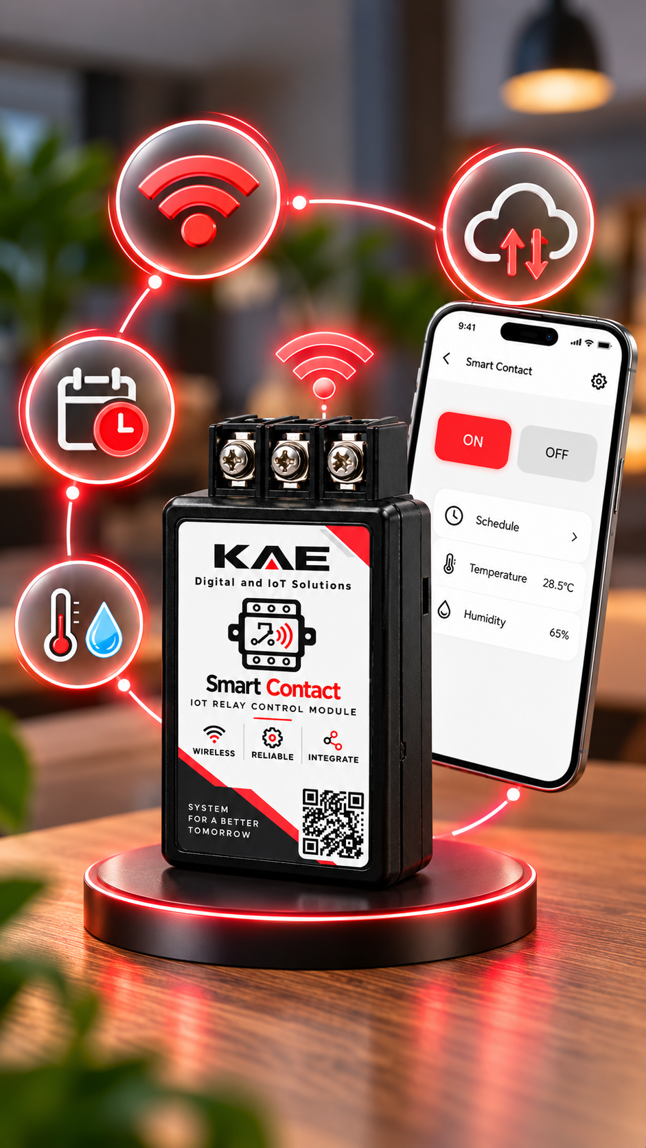 Smart Contack dengan aplikasi Relay Control